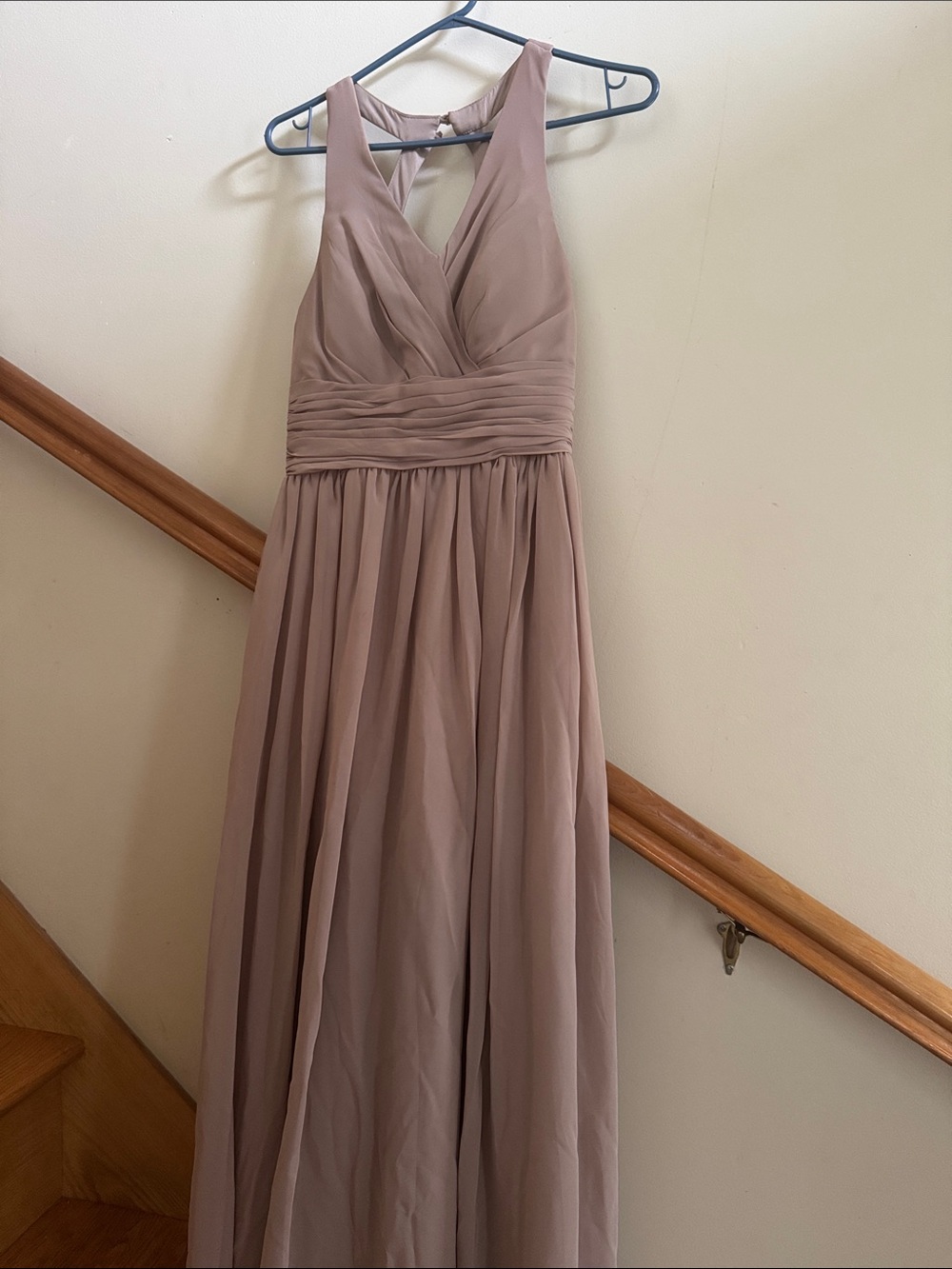Azazie Dusty Rose Sleeveless Chiffon Maxi Dress